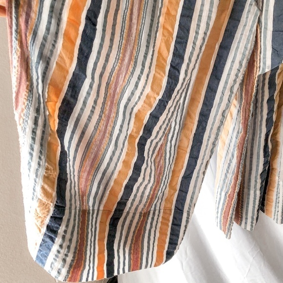 Ulla Johnson Elan Sky Striped Seersucker Wide Leg Jumpsuit Size 4 - Picture 7 of 8